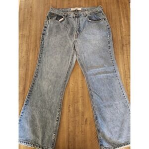 Gap Jeans Women's 33/28 Blue Light Wash‎ High Rise Flare Jeans